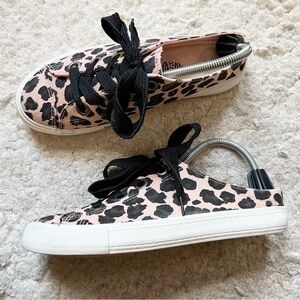 Rocket Dog Athena Pink Cheetah Back Less Slip-on Sneaker Size 9
